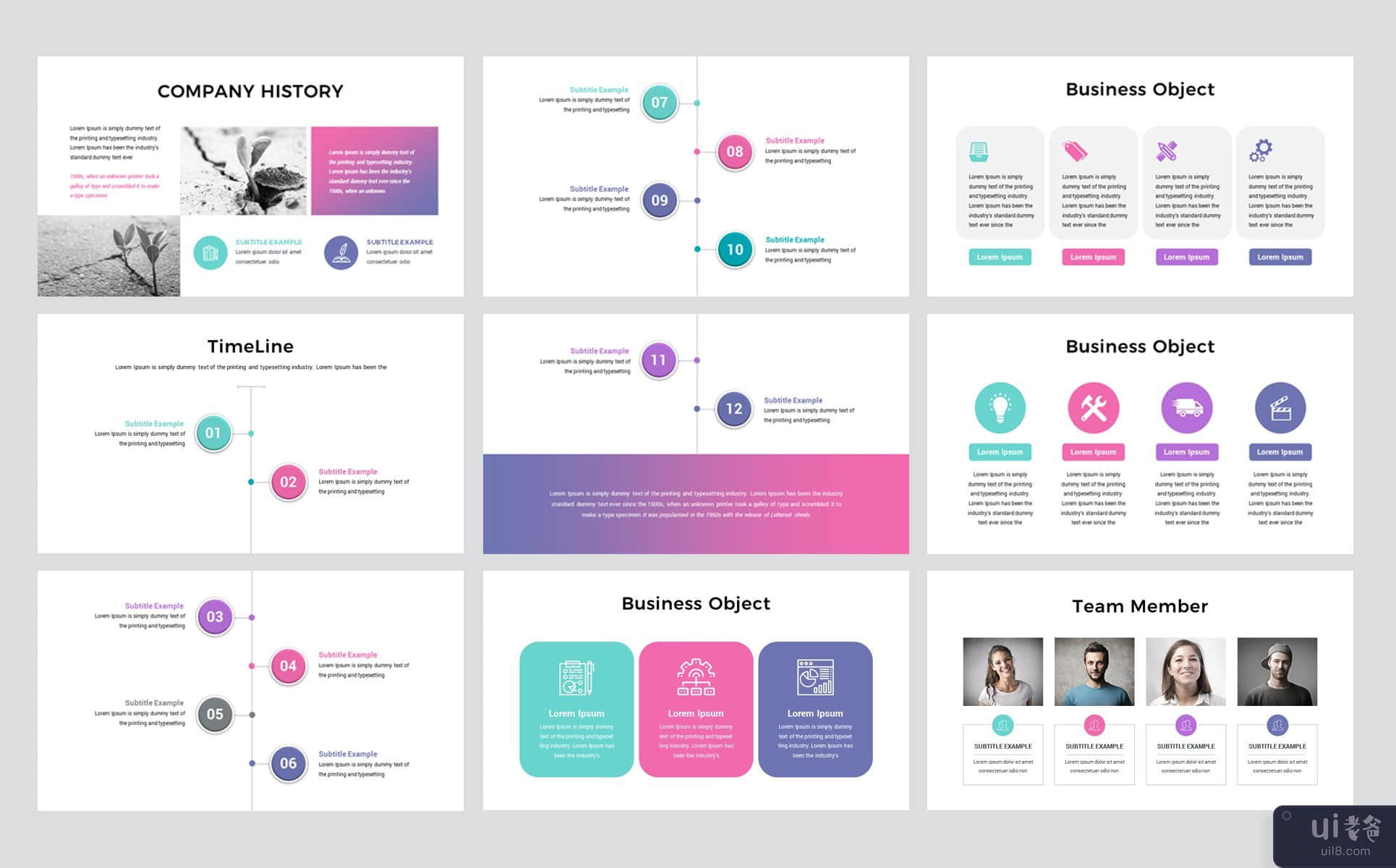 创意商业演示文稿的PowerPoint模板(Creative Business Presentation PowerPoint Template)插图4