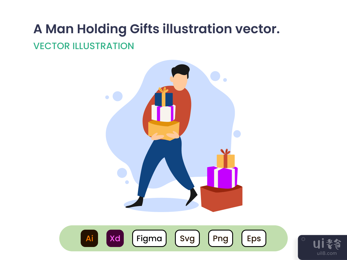 拿着礼物的男人(A Man Holding Gifts)插图2