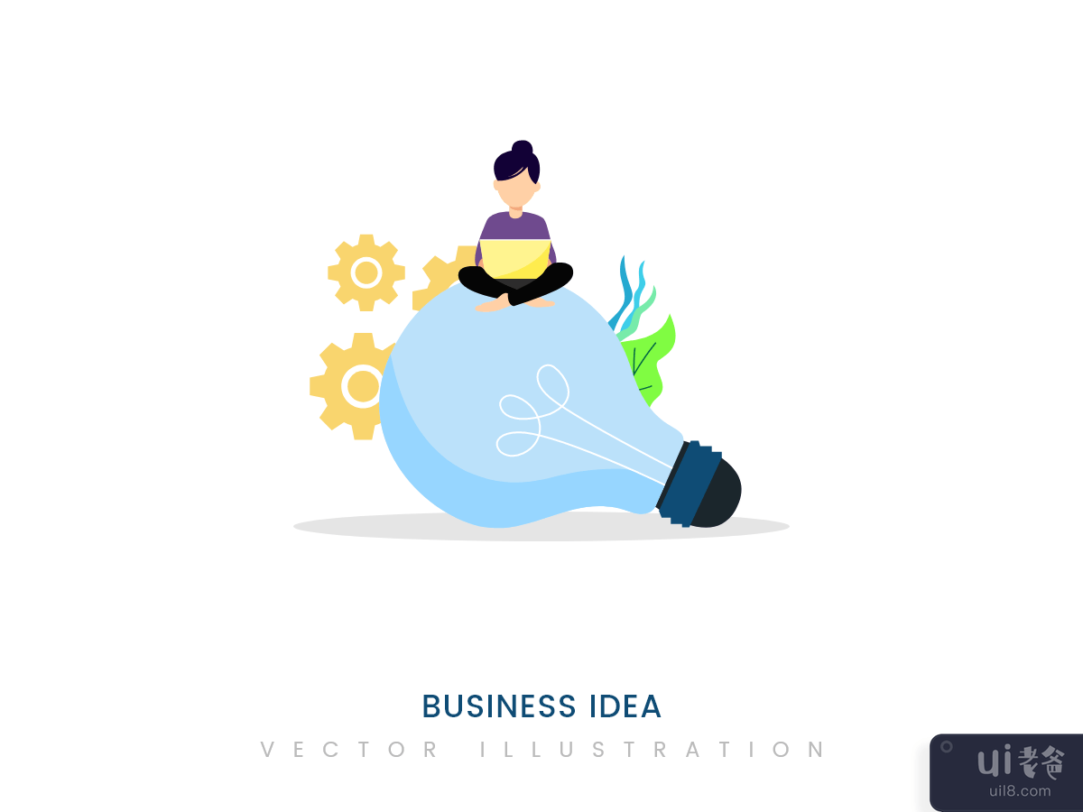 Business Idea flat design concept