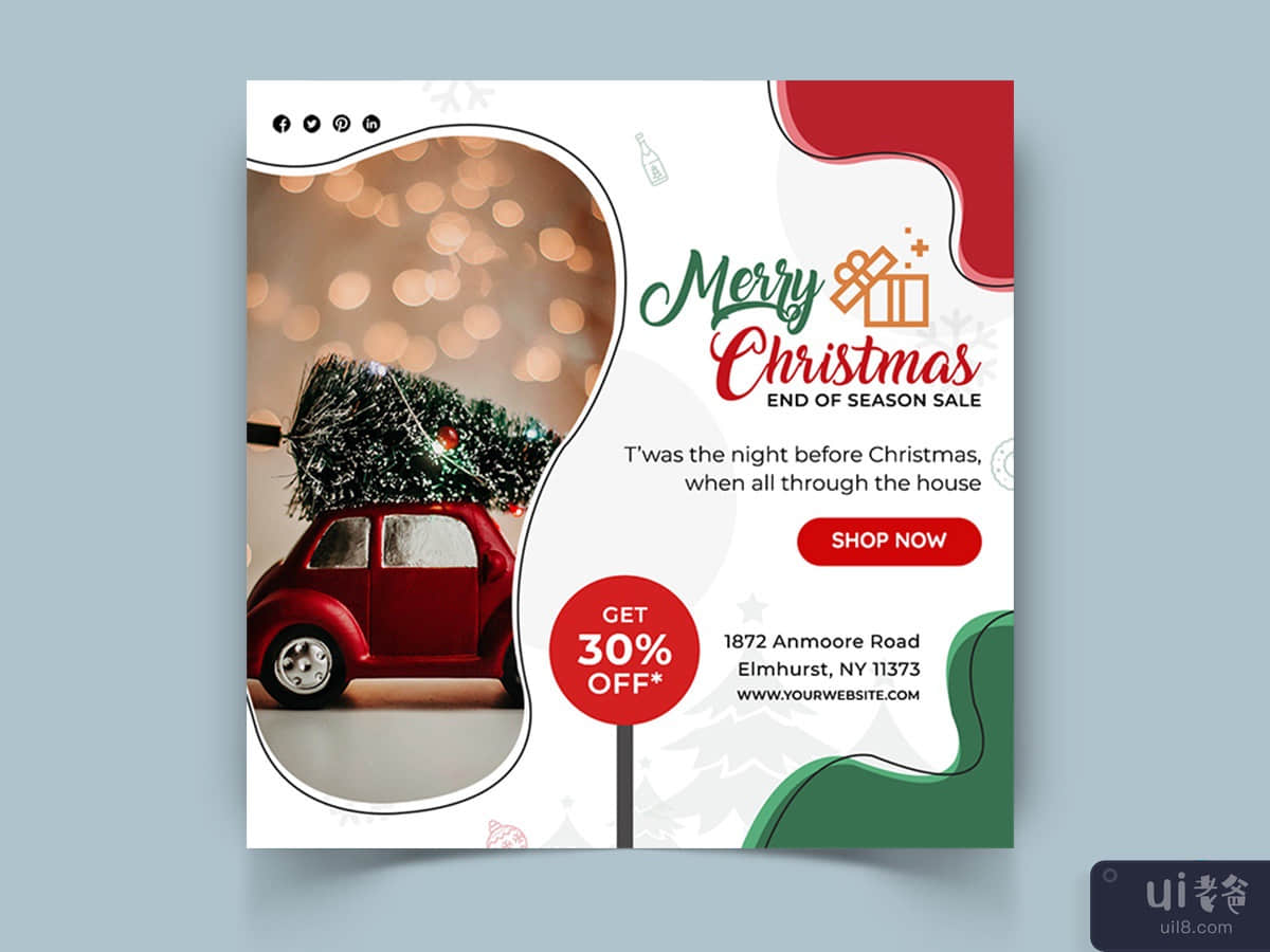 Christmas Sale Offers Social Media Templates
