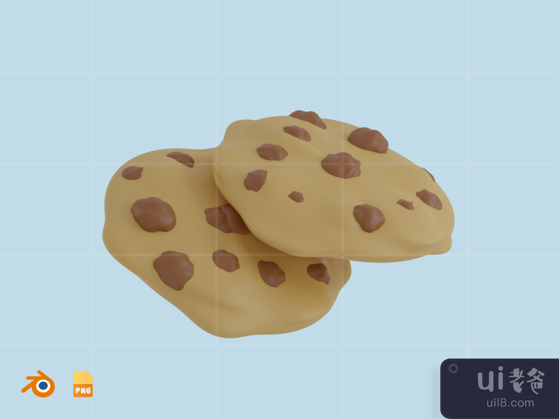 Cookies - 3D Winter Season Illustration