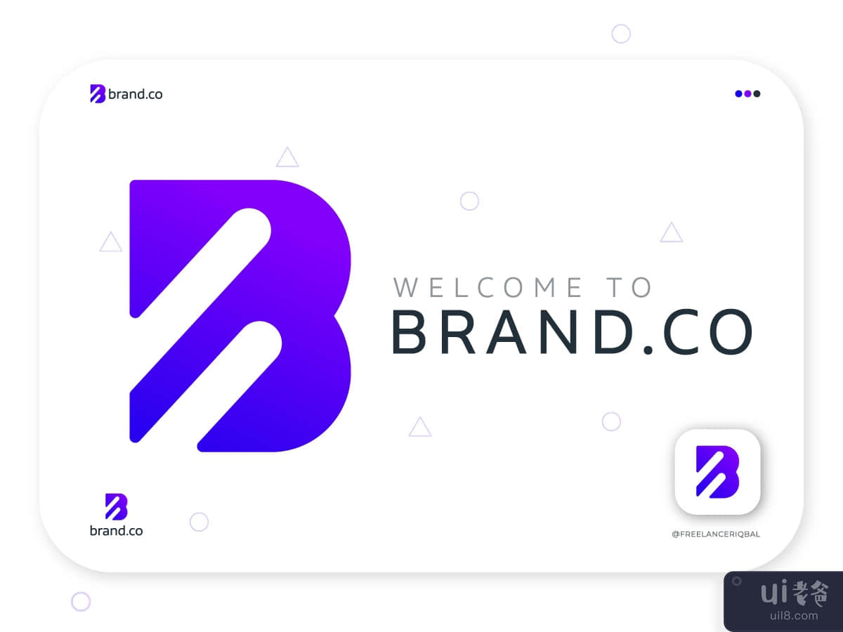 B Logomark | B Logoletter | B symbol | Brand.co Logo Branding