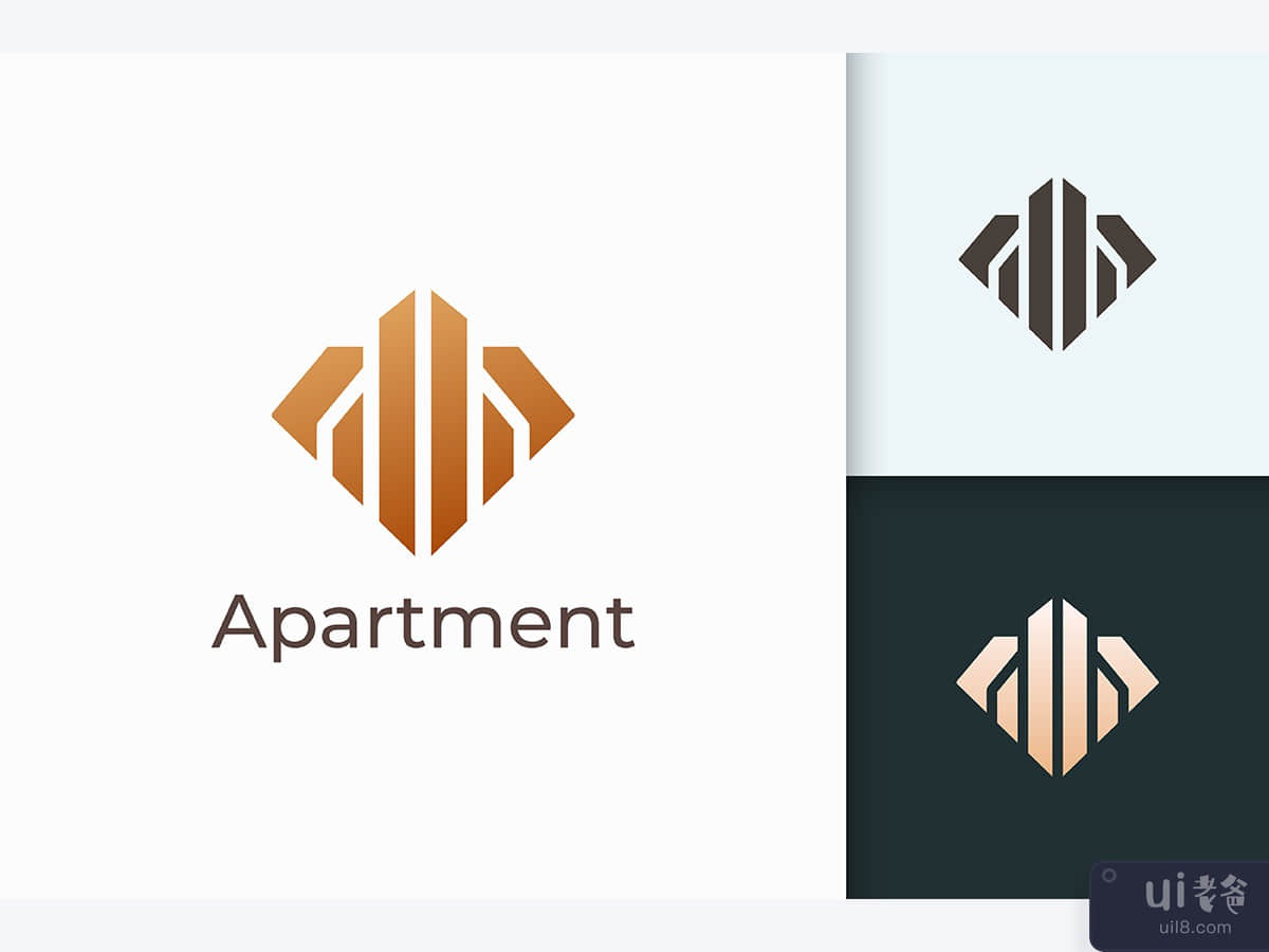 Apartment or Property Logo in Diamond
