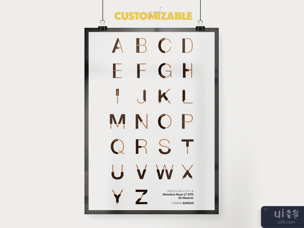 Customizable Alphabet Vector Font