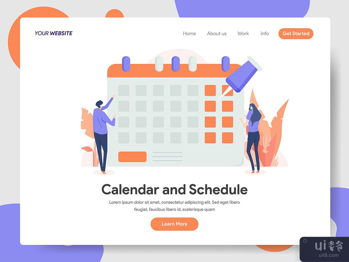 Calendar and Schedule Illustration