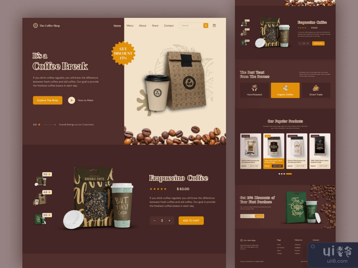 Coffee Beans Landing Page