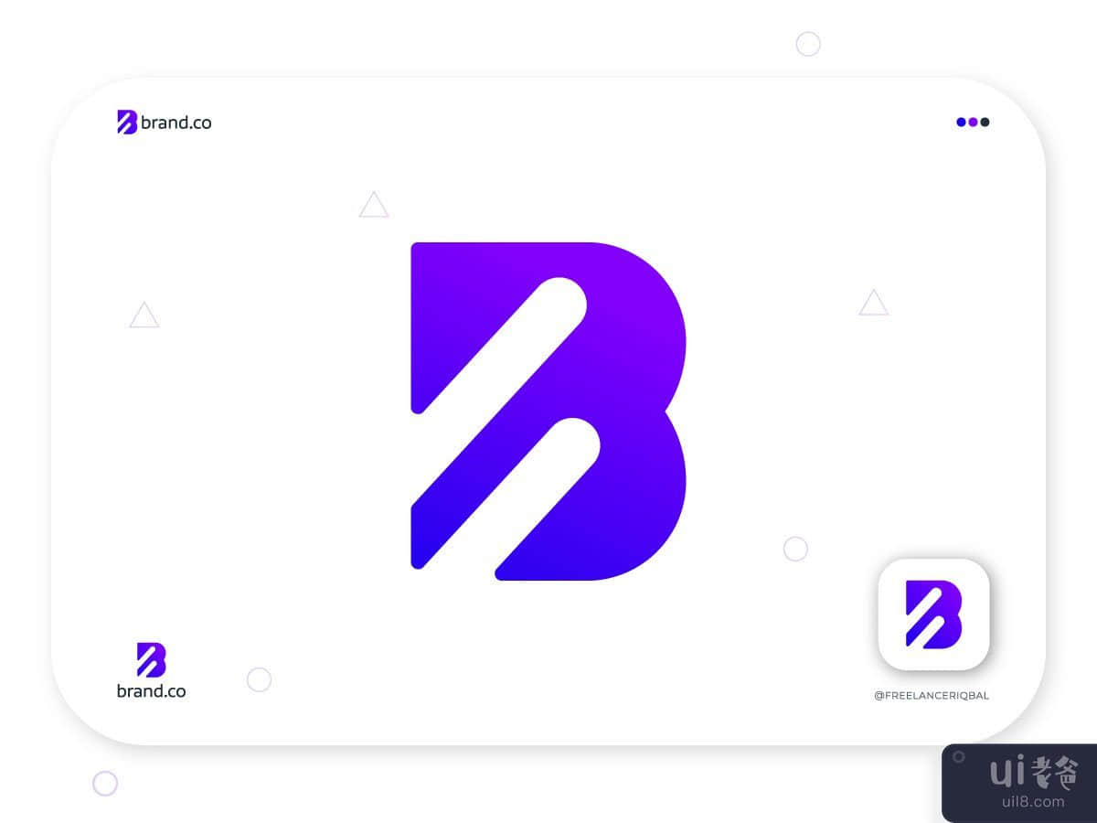 B 标志 | B 标志字母 | B 符号 | Brand.co标志品牌(B Logomark | B Logoletter | B symbol | Brand.co Logo Branding)插图2