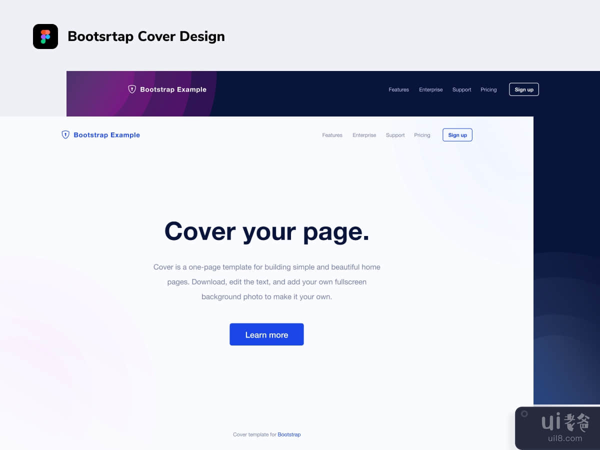 Bootstrap Cover Design