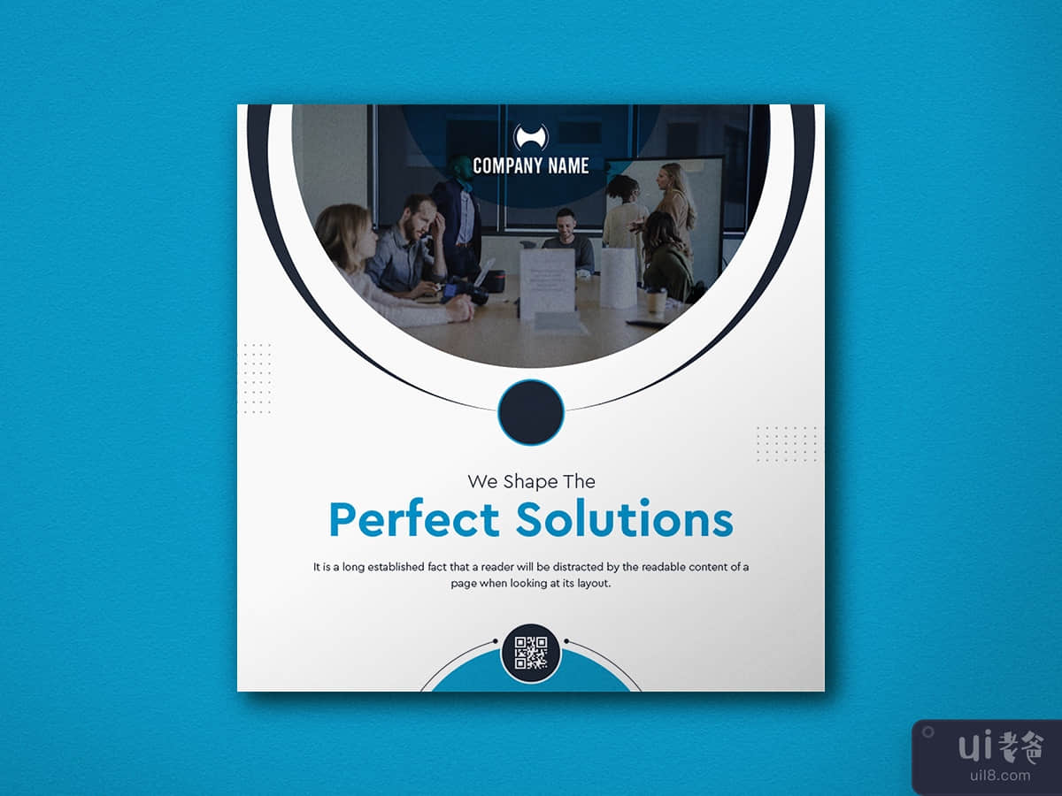 Business solution social media banner and Instagram post template design
