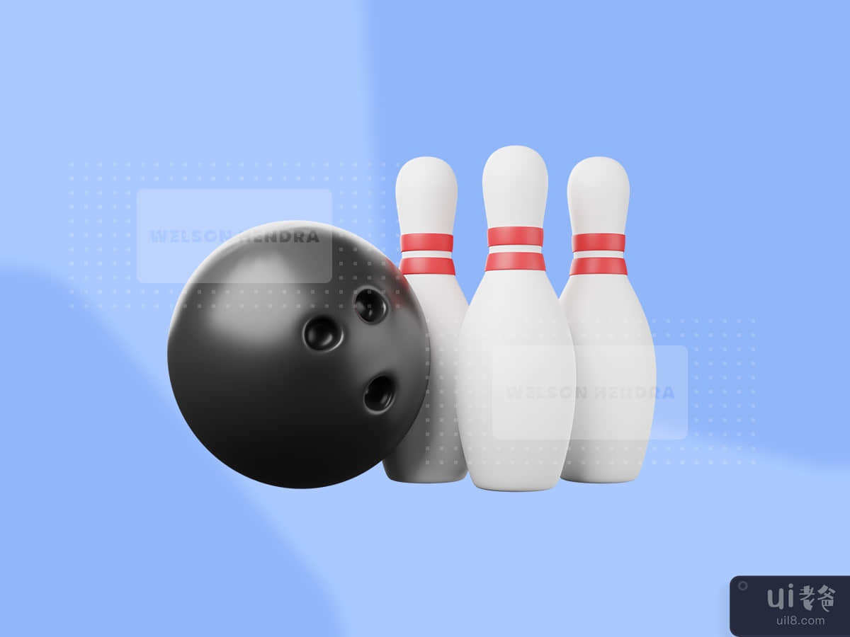 Bowling - Sport 3D Illustration Pack