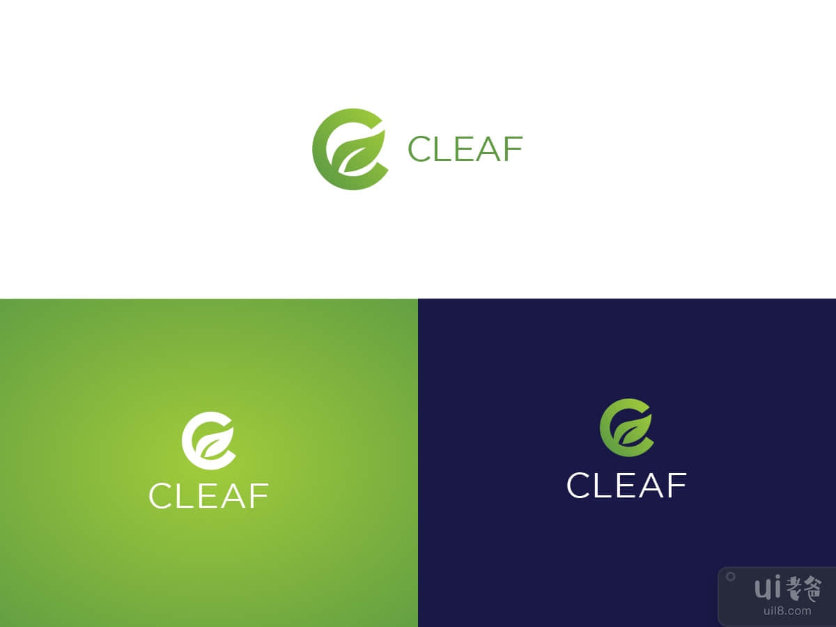 Cleaf logo design
