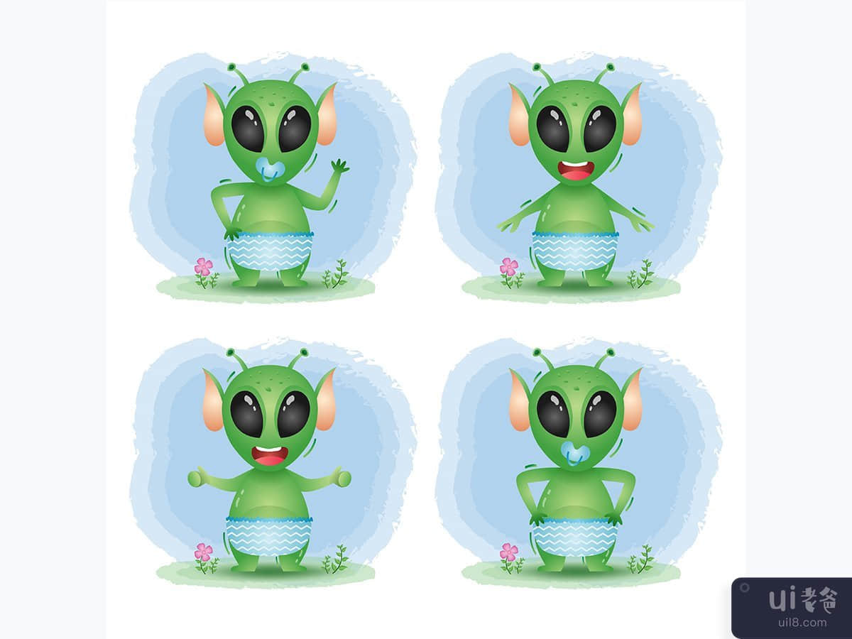 可爱的婴儿外星人系列(cute baby alien collection)插图2
