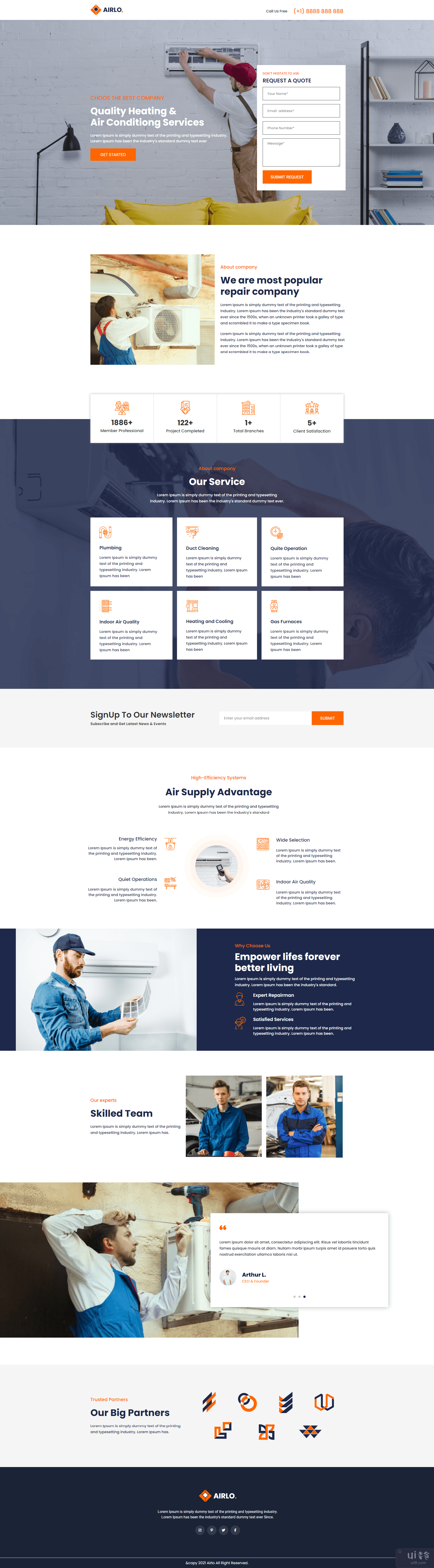 Airlo Ac 服务登陆页面(Airlo Ac Services Landing Page)插图2