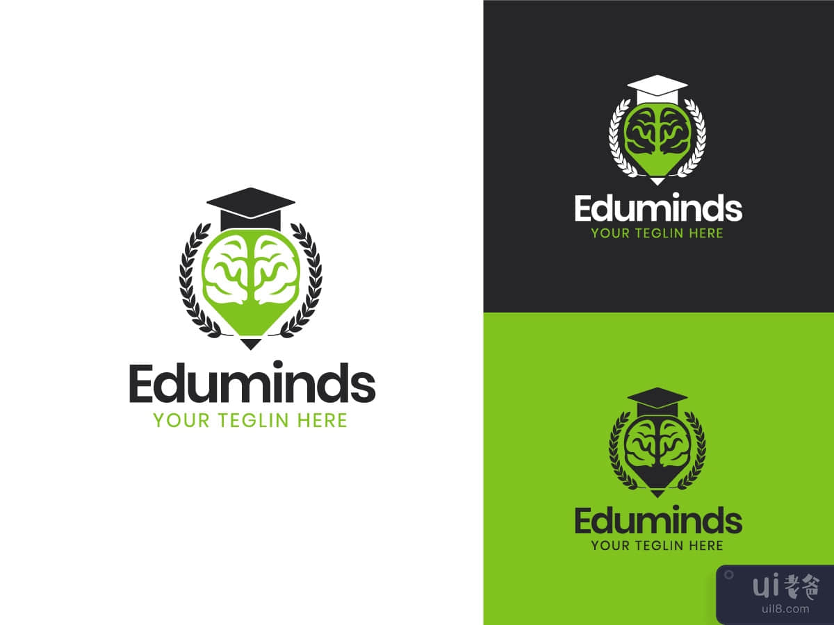 Brain education logo design