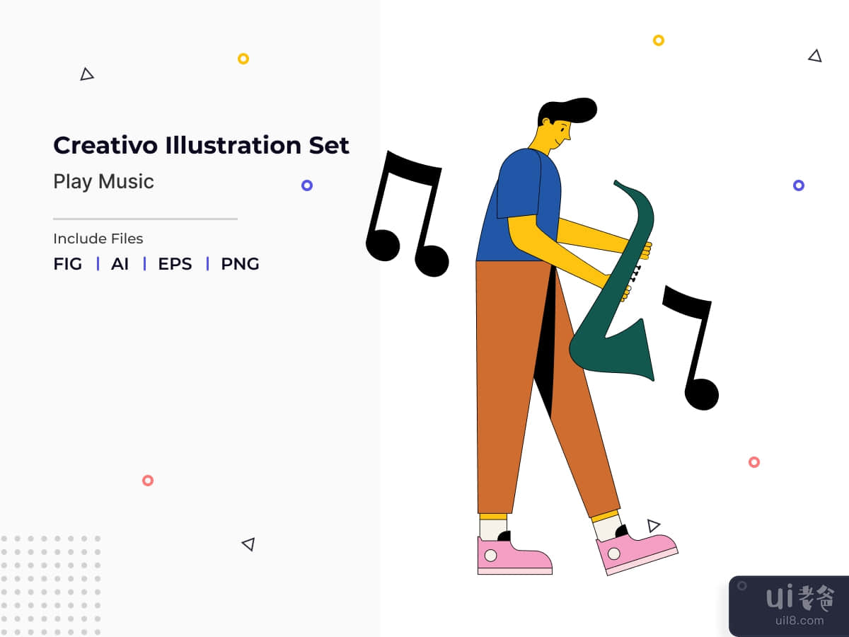 Creativo Illustration Set - Play Music