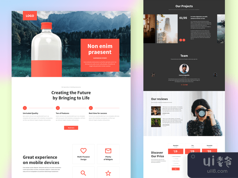 Clean Business Landing Page