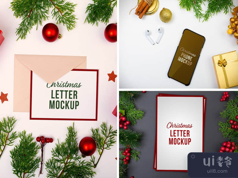 Christmas Letter & Phone Mockup Set