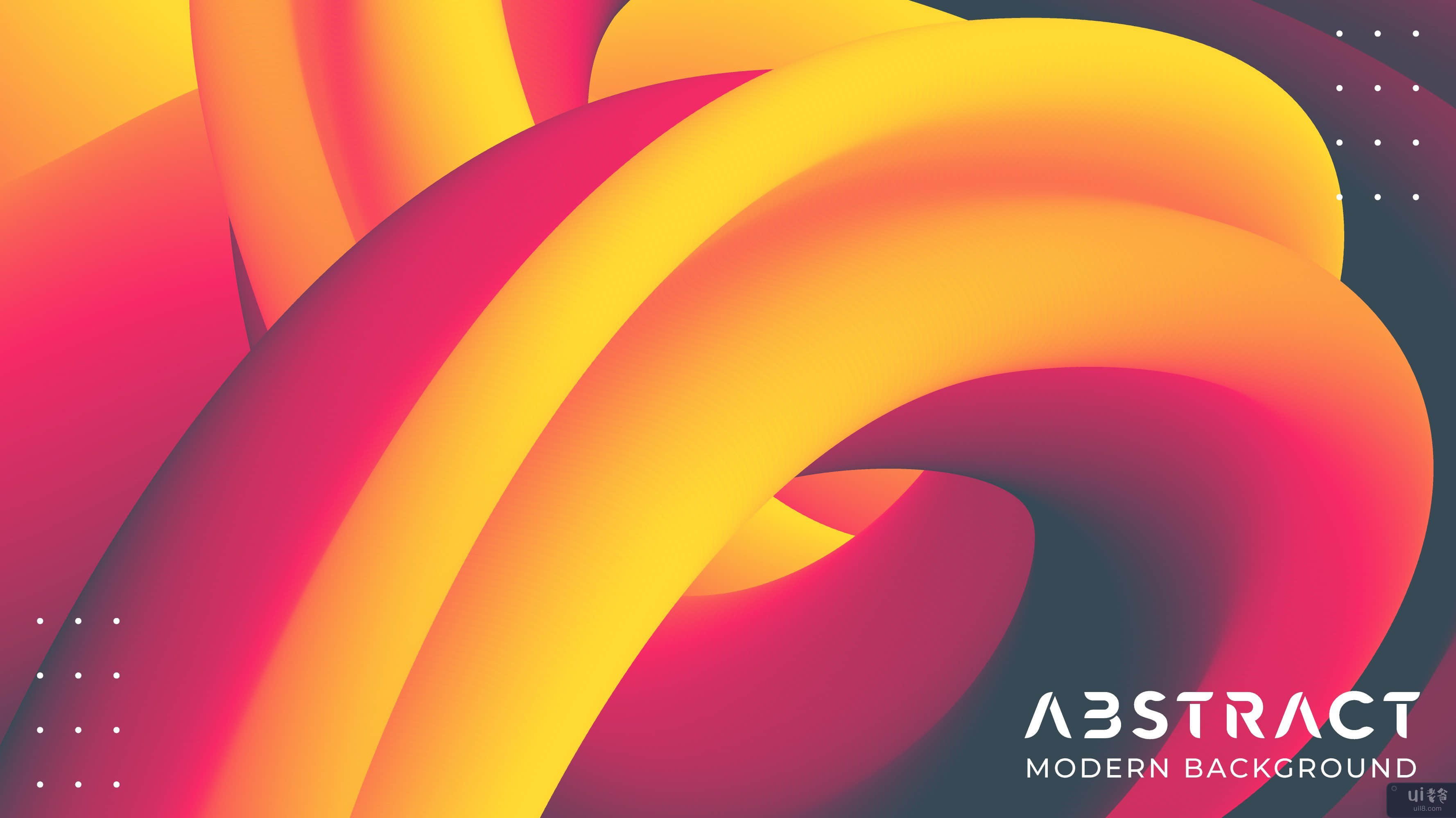 现代抽象背景与 3d 流体形状(Modern Abstract background with 3d fluid shapes)插图2