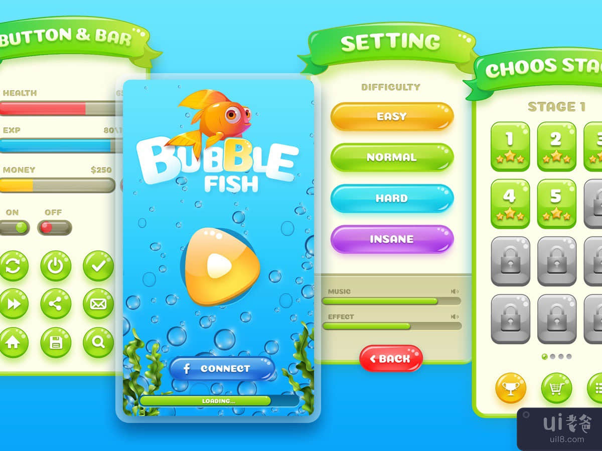 Game Asset - Bubble Glossy 