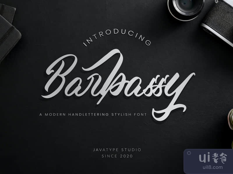 Barbassy - A Modern Hand Lettering font Script