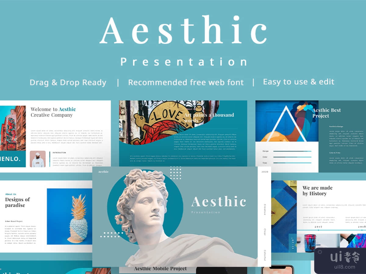 Aesthic Multipurpose Keynote Presentation Template