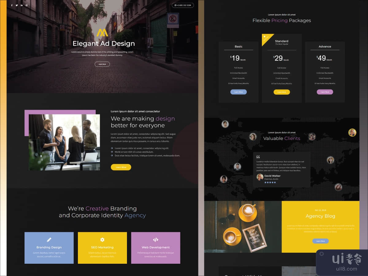 Ad Agency Web Template
