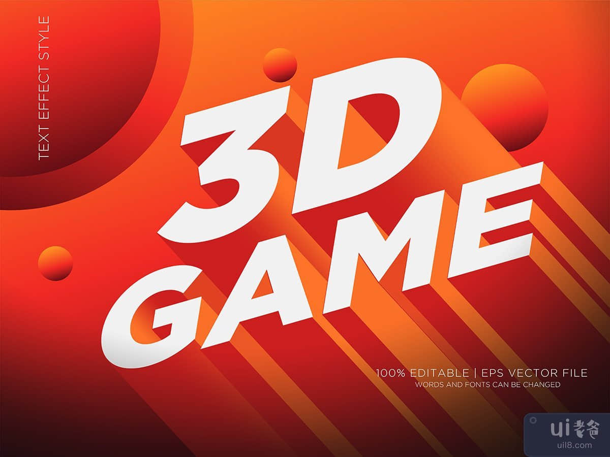 3D 游戏透视文字效果(3D GAME PERSPECTIVE TEXT EFFECTS)插图2