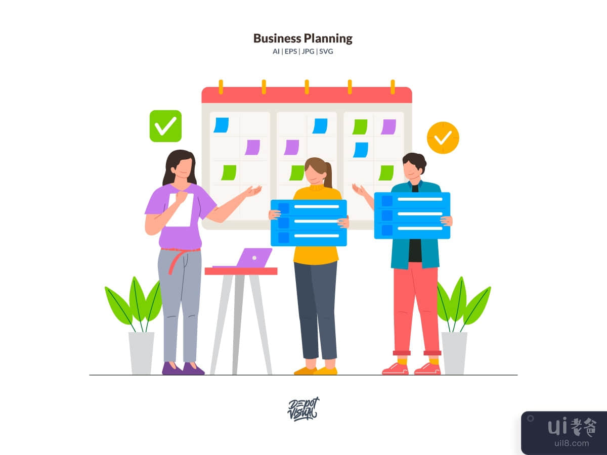 Business Planning - Startup Illustration