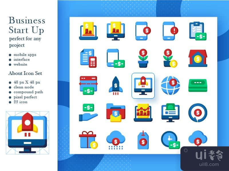 创业插图包(Business Start Up Illustration pack)插图2