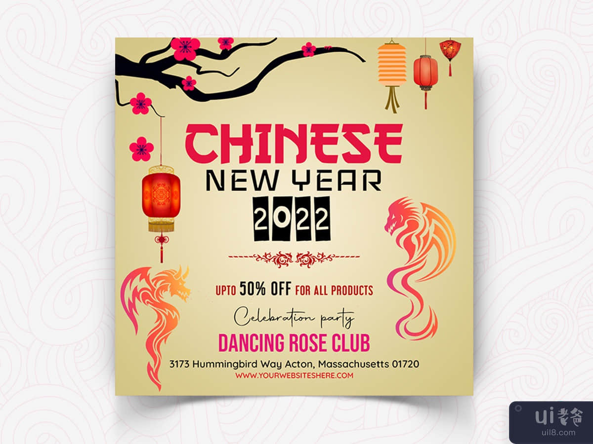 Chinese New year Social Media Post Templates