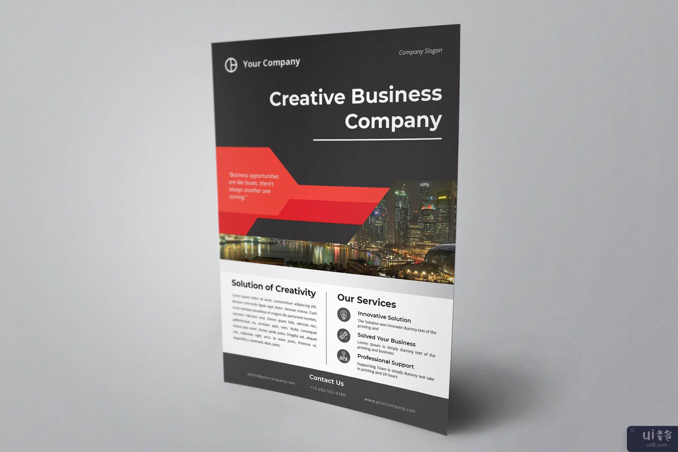 企业业务传单(Corporate Business Flyer)插图2