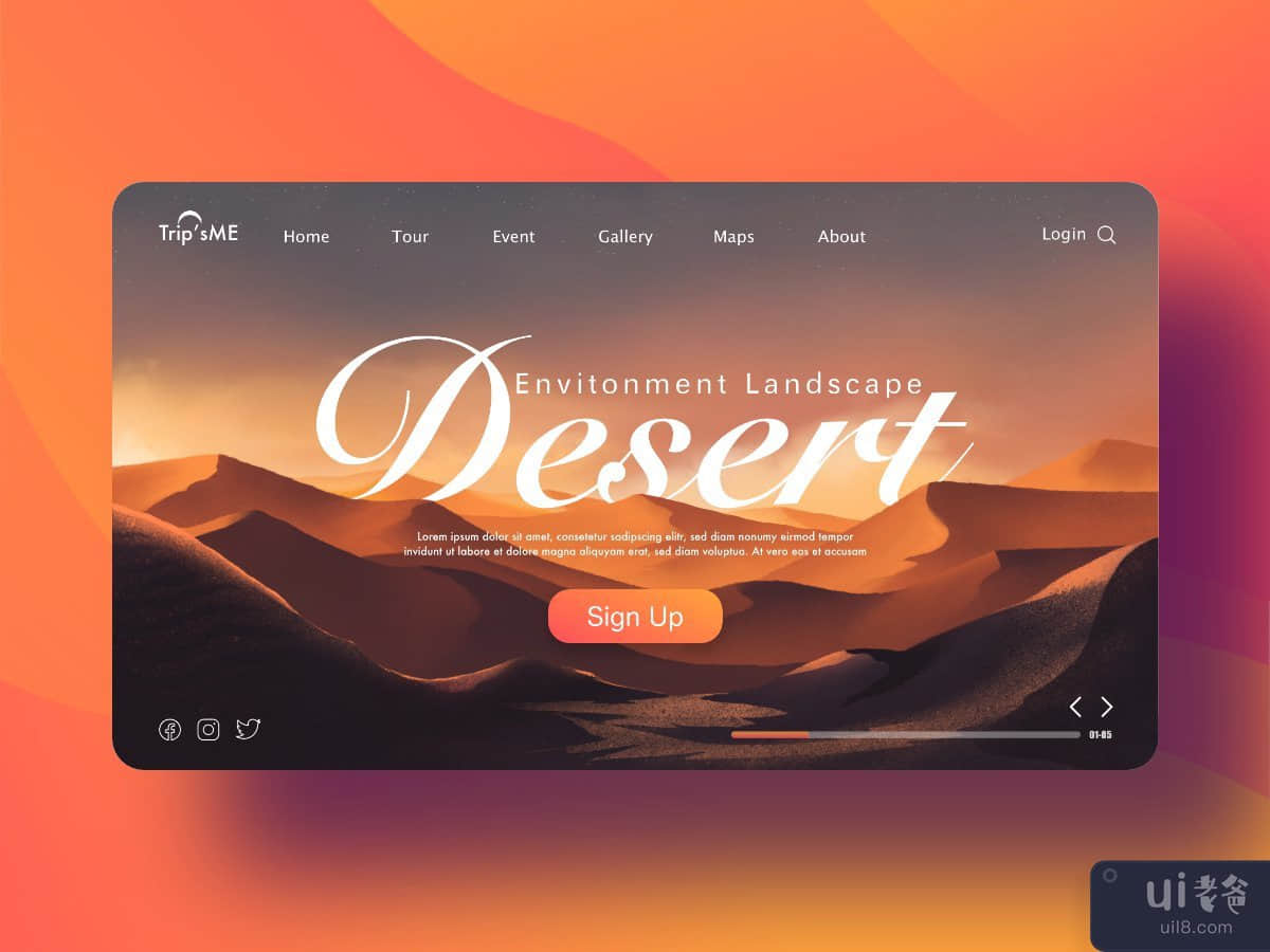 概念艺术沙漠景观(Concept art desert landscape)插图2