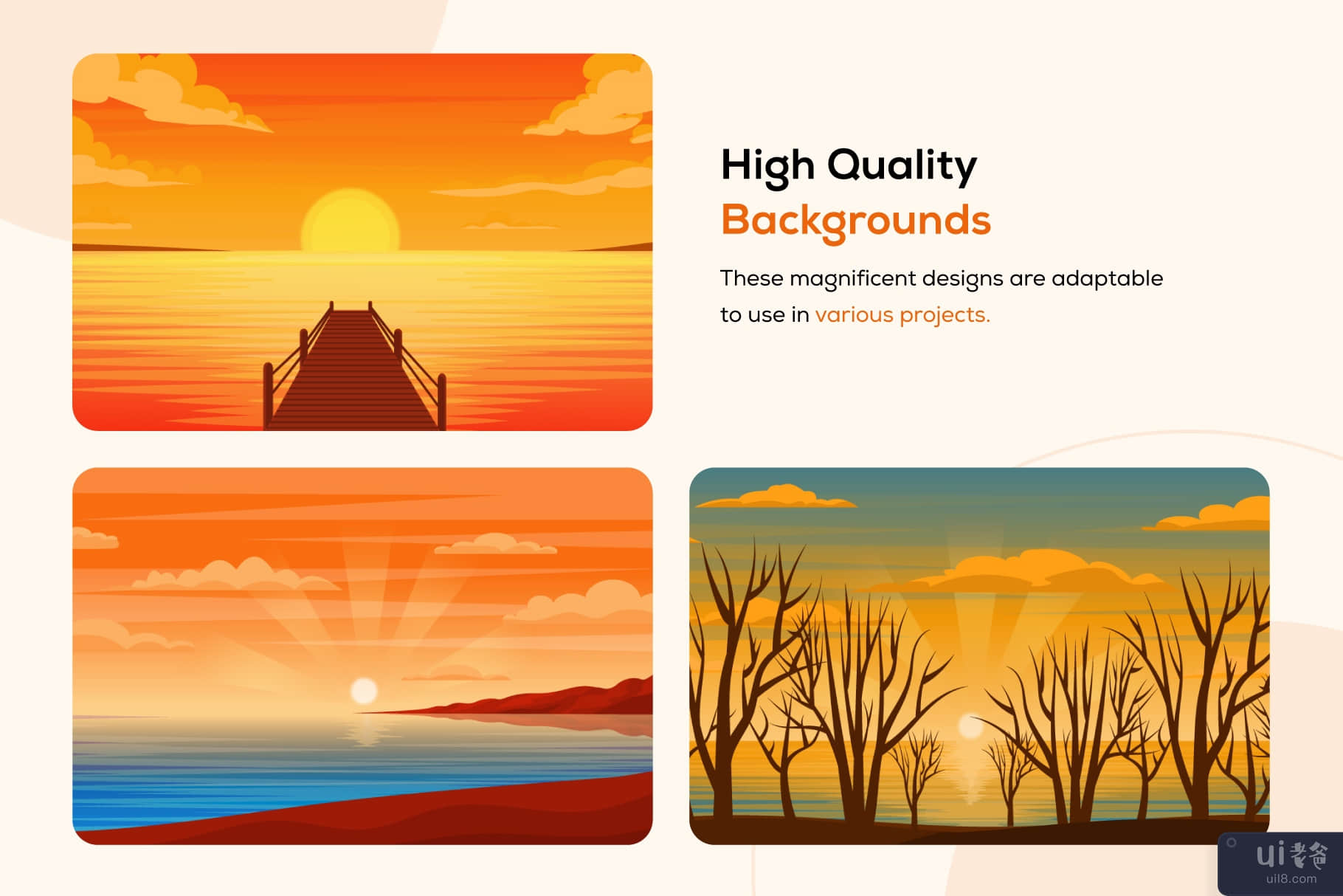 30 日落美丽的背景(30 Sunset Beautiful Backgrounds)插图6