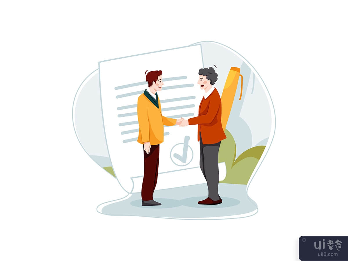 Business Agreement illustration concept