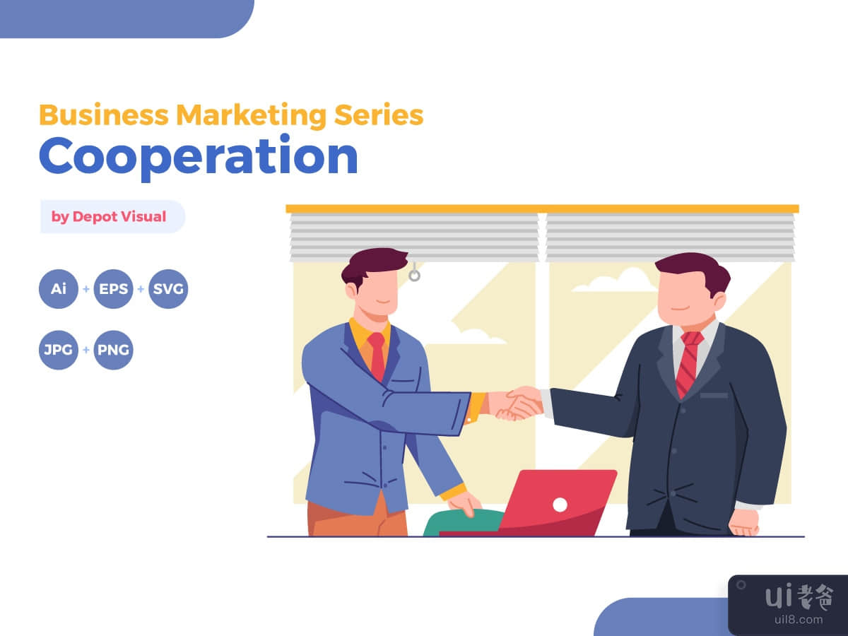 Cooperation Business Marketing Illustration