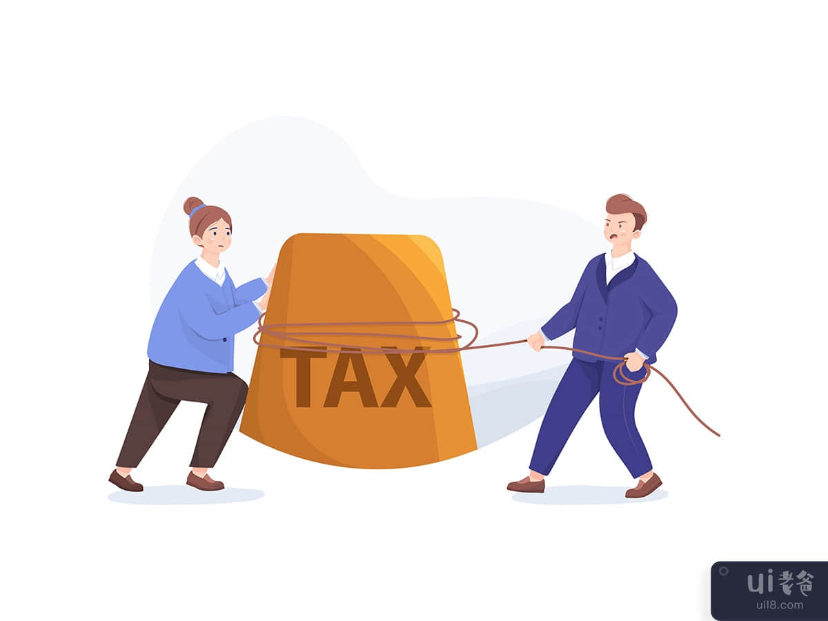 Business Taxation Concept. 