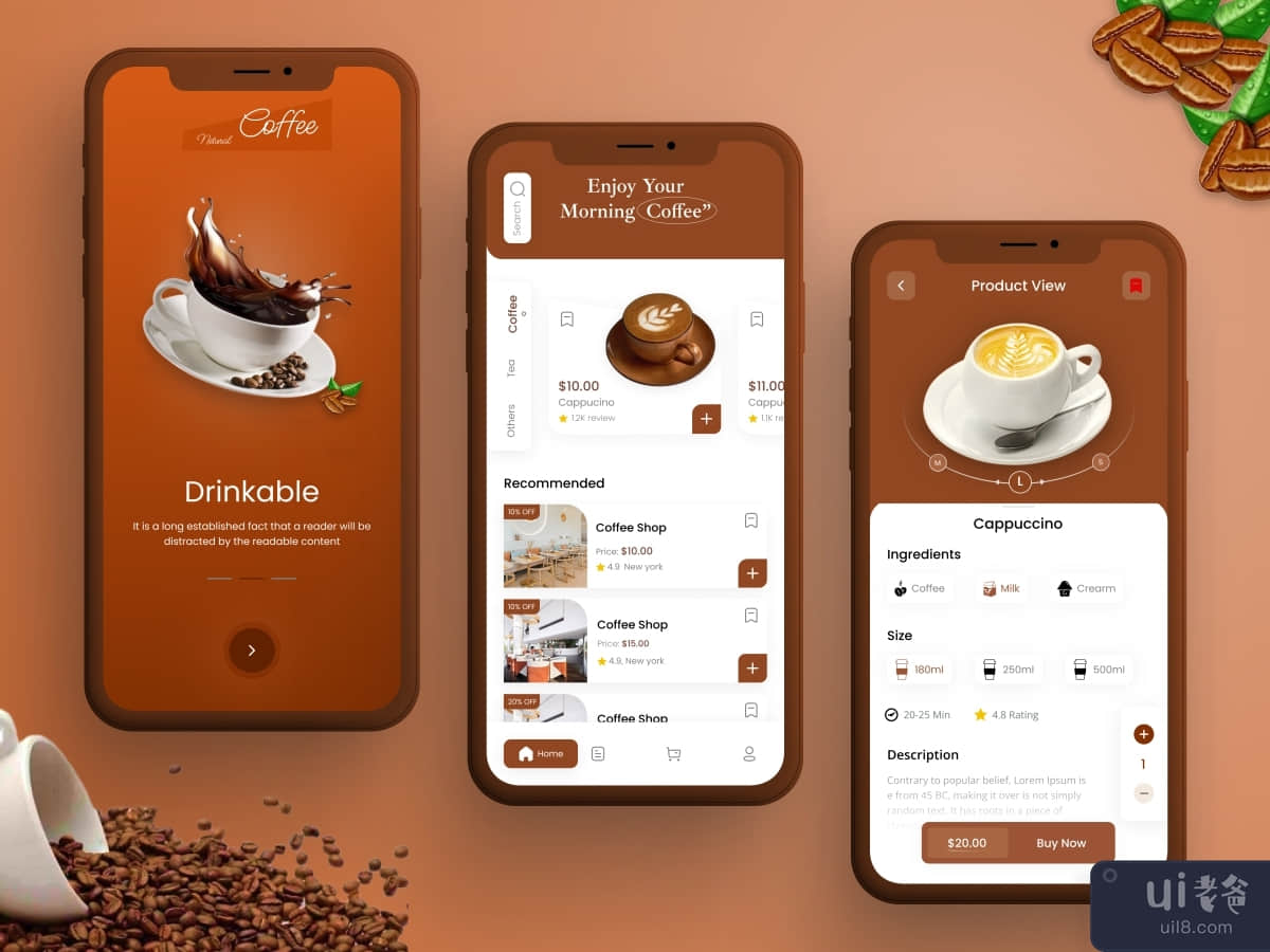 Coffee Shop Mobile App Design