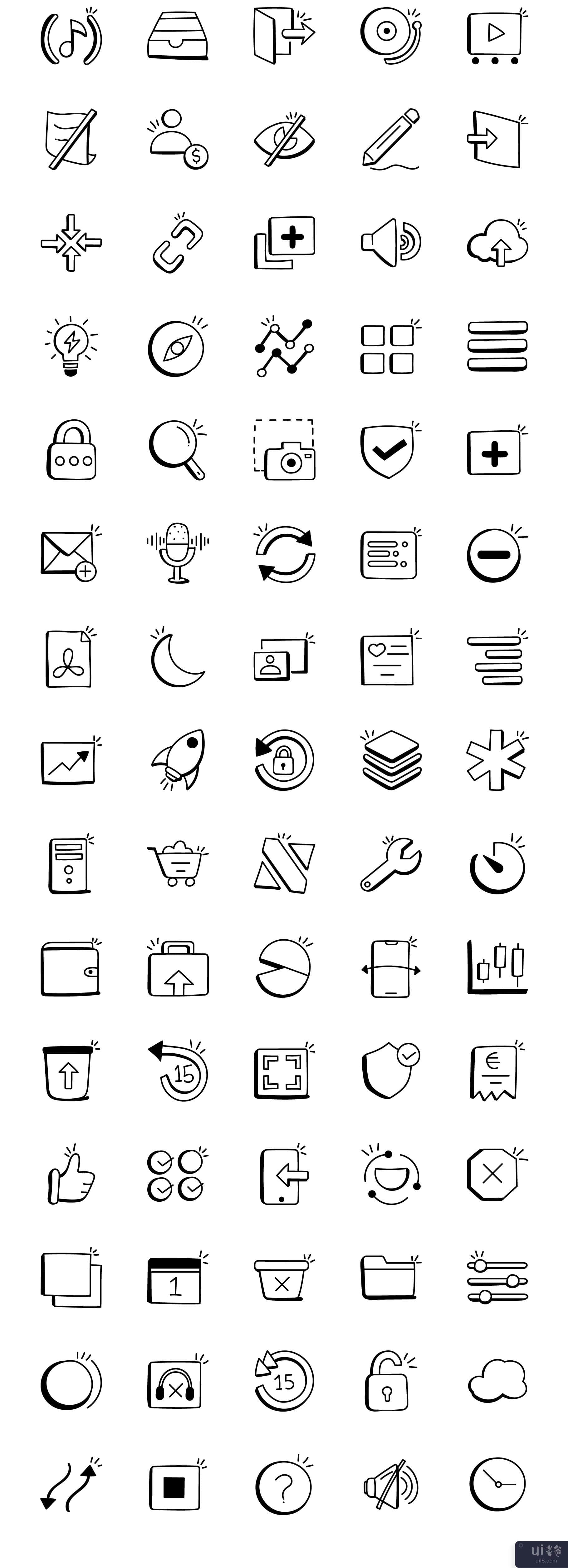 300 个趋势媒体控件图标(300 Trending Media Controls Icons)插图5