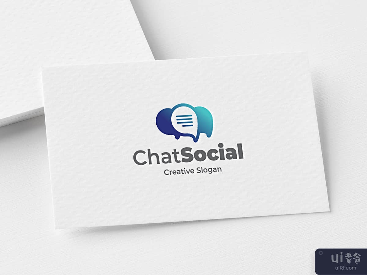 Chat Socials Logo Template