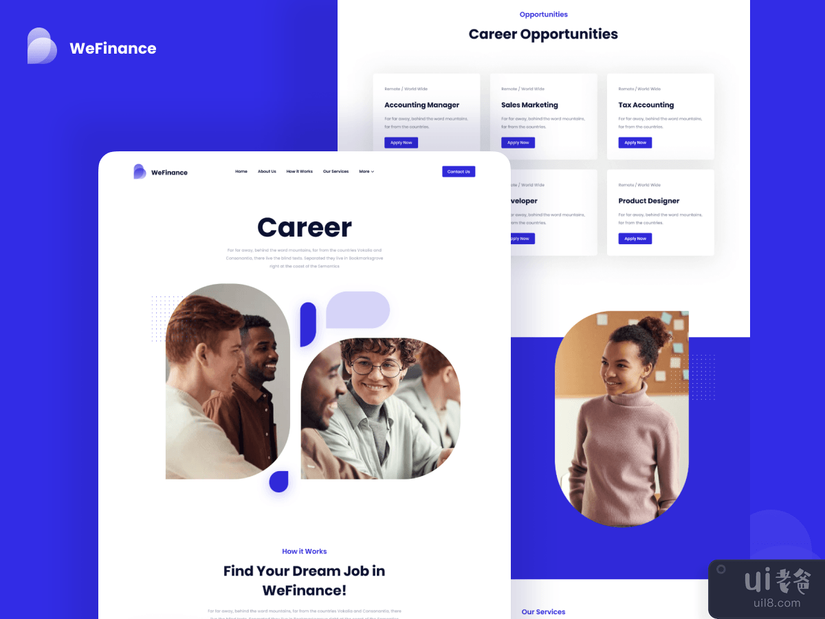 Career Design Landing Page