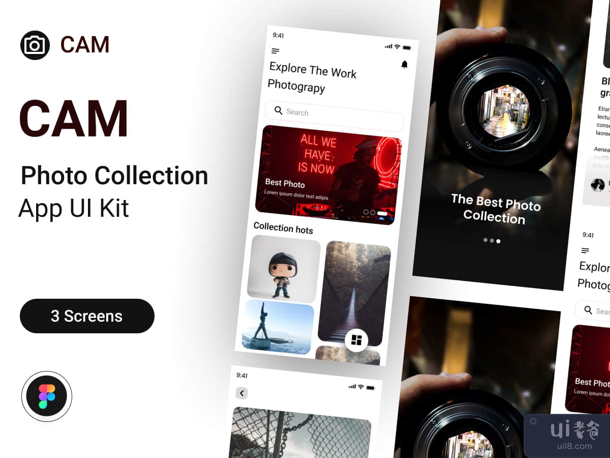 Camp Photo Collection App UI Kit