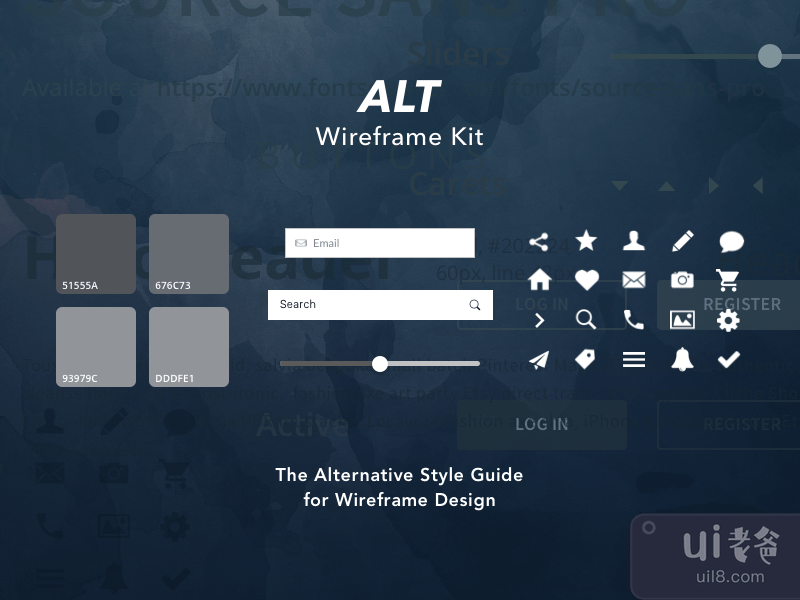 ALT Mobile Wireframe Kit