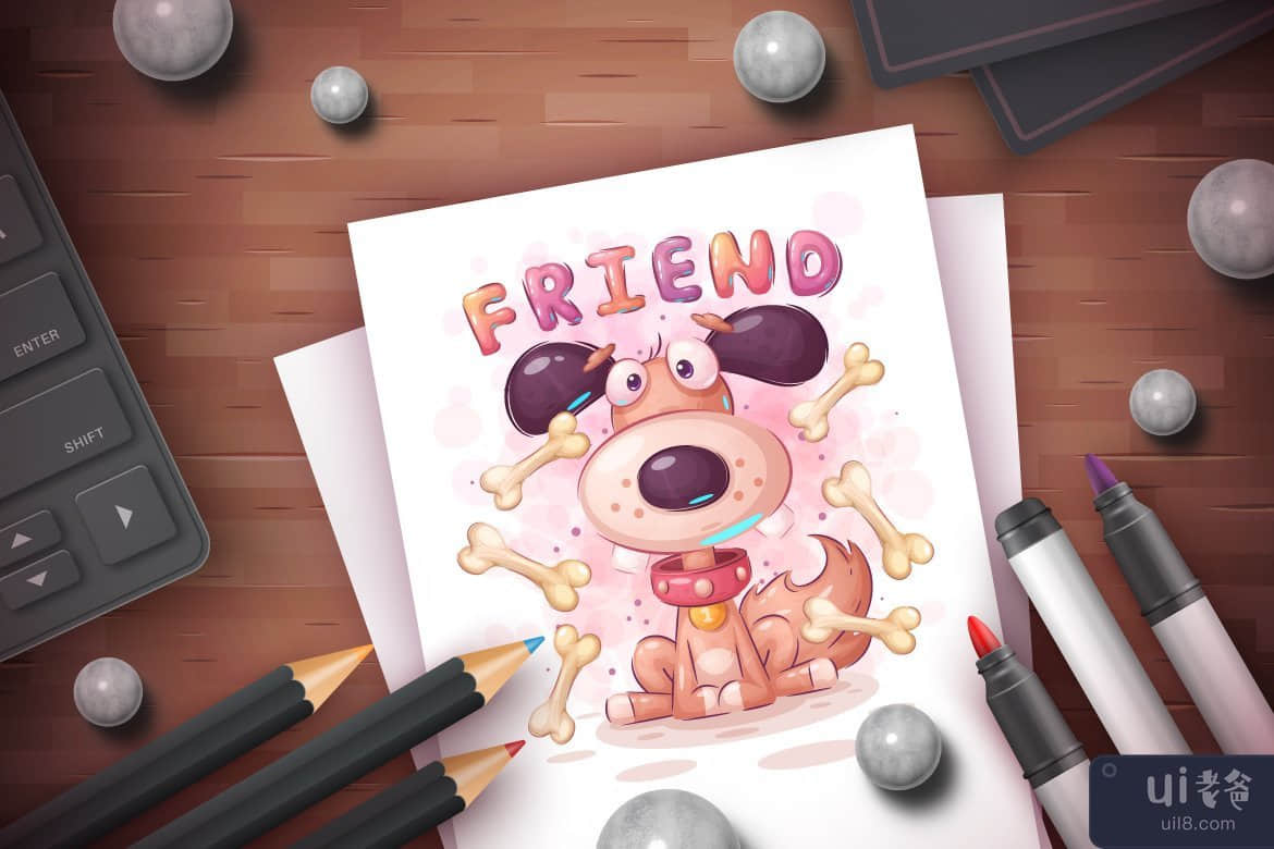 捆绑升华儿童动物 |卡通人物插图 PNG(Bundle Sublimation Kids Animals | Cartoon Character Illustration PNG)插图3