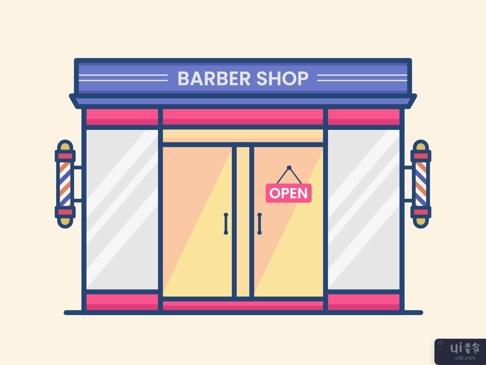 Barbershop vector illustration