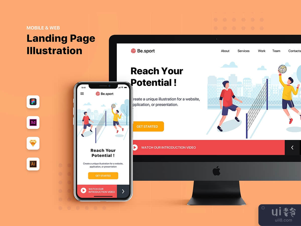 Be.Sport - Banner & Landing Page