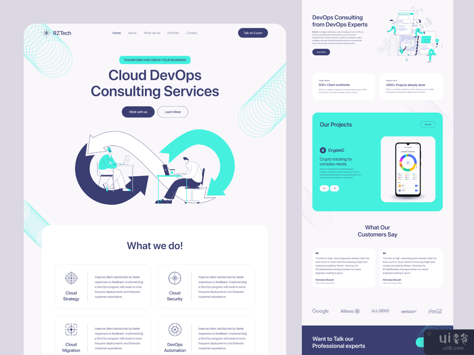 Cloud DevOps Consulting website