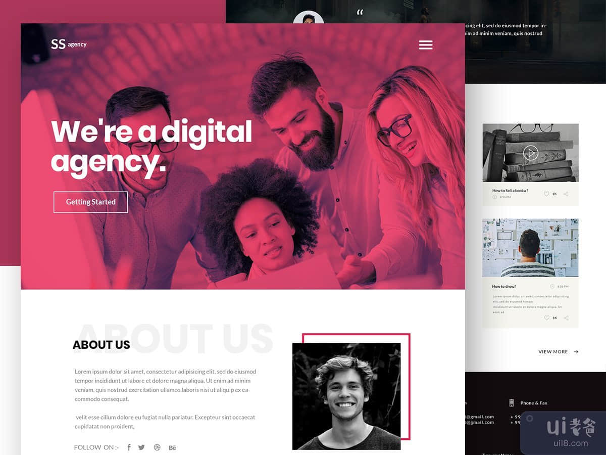 Creative Agency Web UI