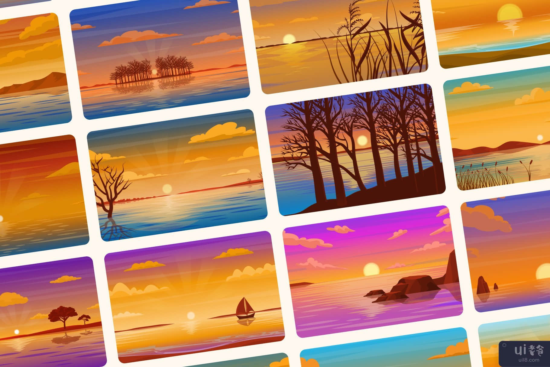 30 日落美丽的背景(30 Sunset Beautiful Backgrounds)插图4