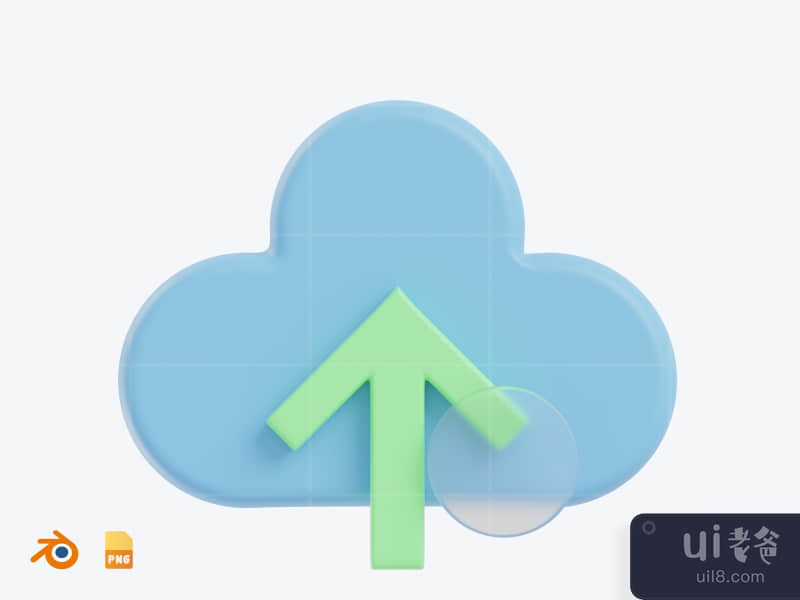 Cloud Upload - Startup and SaaS Icon Pack (front)