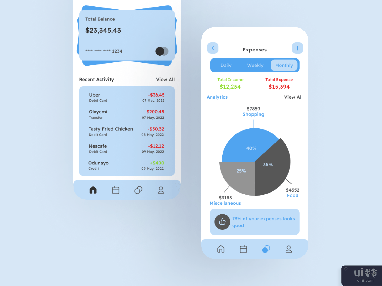 App design - wallet